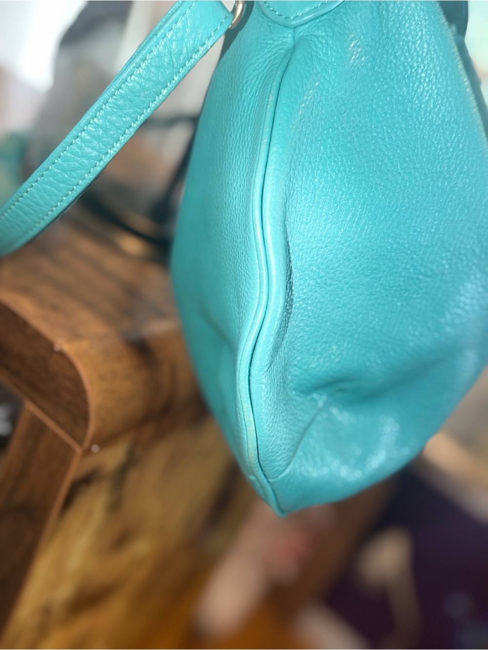 Tory Burch Turquoise 2 way bag and wallet combo! - Picture 7 of 16